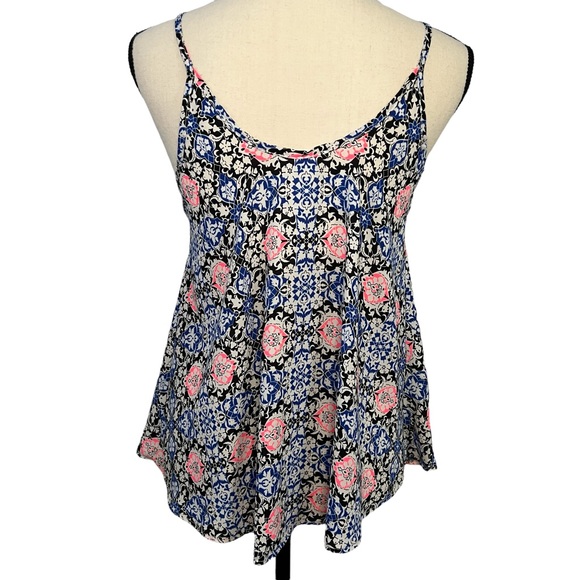 Lush Spaghetti Strap Sheer Tank Small - Picture 2 of 9